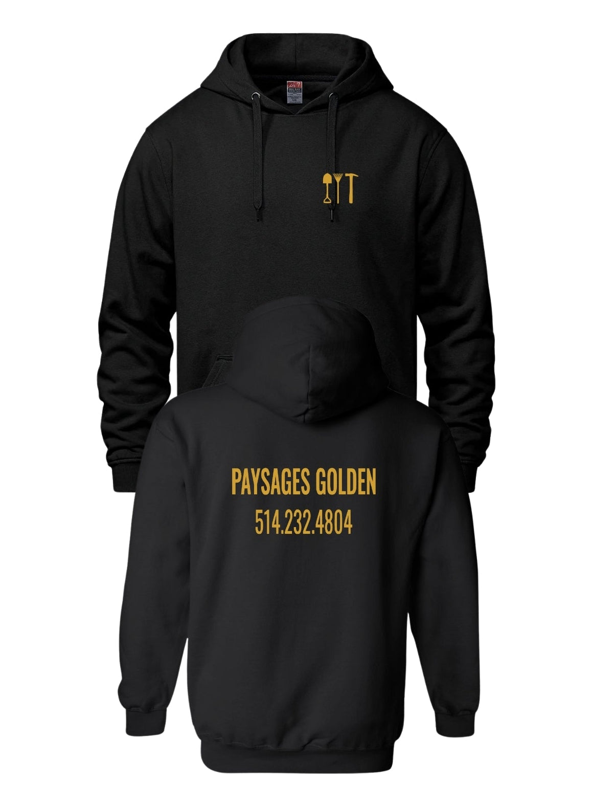PAYAGES GOLDEN BLACK HOODIE