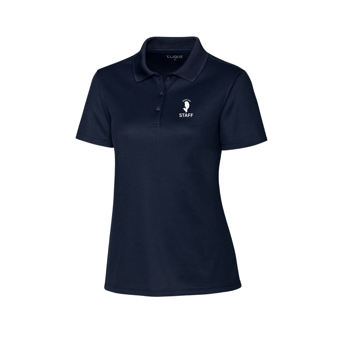 CEDAR PARK WOMEN'S PERFORMANCE POLO FOR STAFF