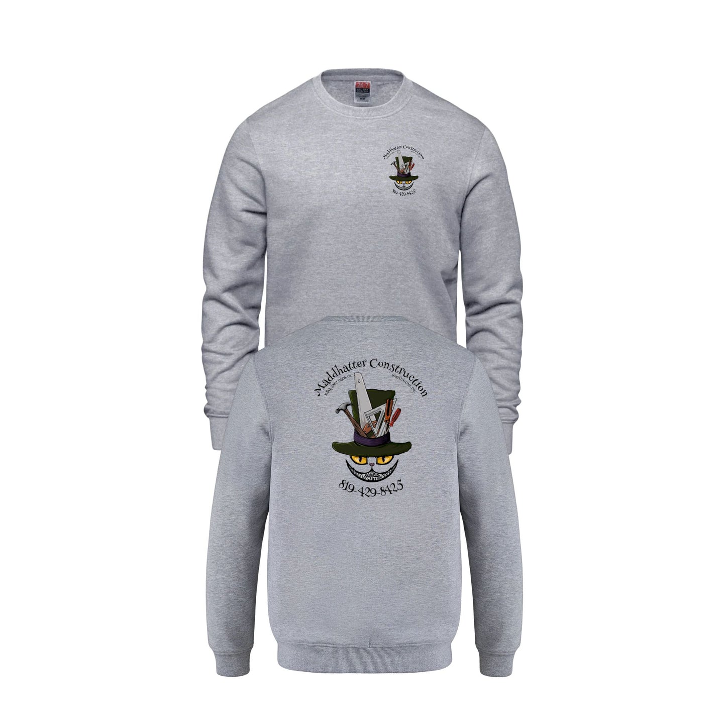 MADDHATTER CONSTRUCTION CREWNECK