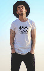 Charger l'image dans la visionneuse de galerie, Group Project T-Shirt-Stick Men - Blanc