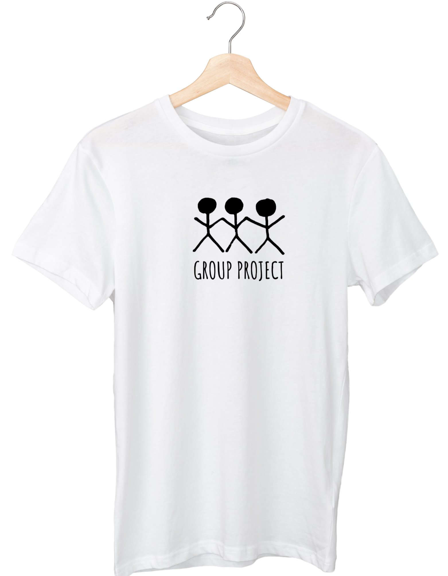 Group Project T-Shirt-Stick Men - White