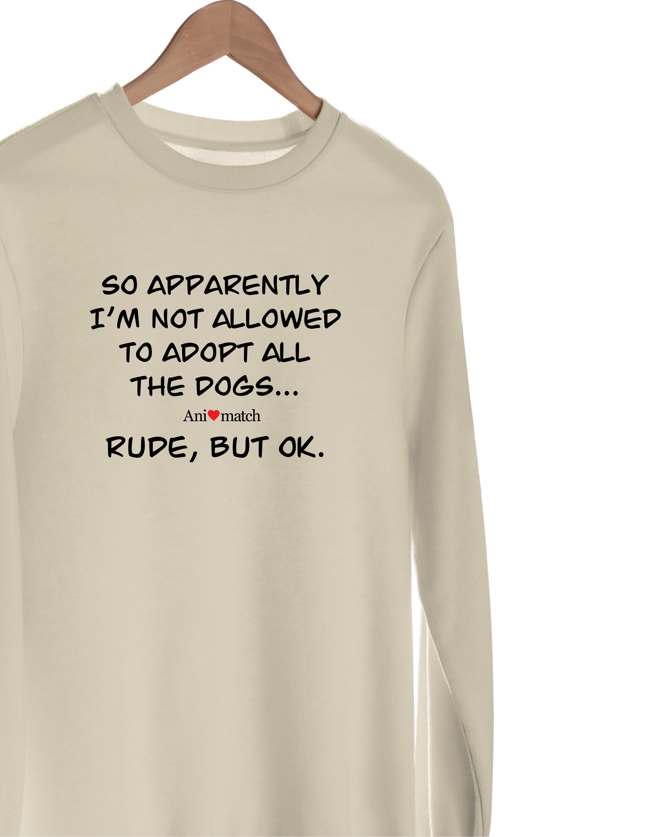 Animatch 'Adopt all the dogs' crewneck