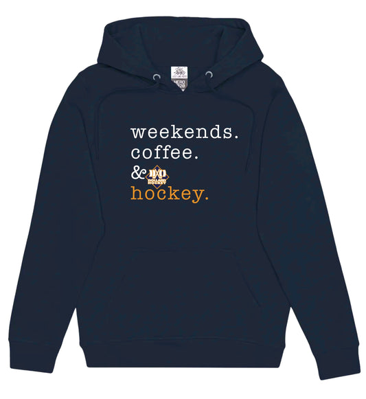 DOLLARD HOCKEY ADULT COFFEE-WEEKENDS & HOCKEY HOODIE