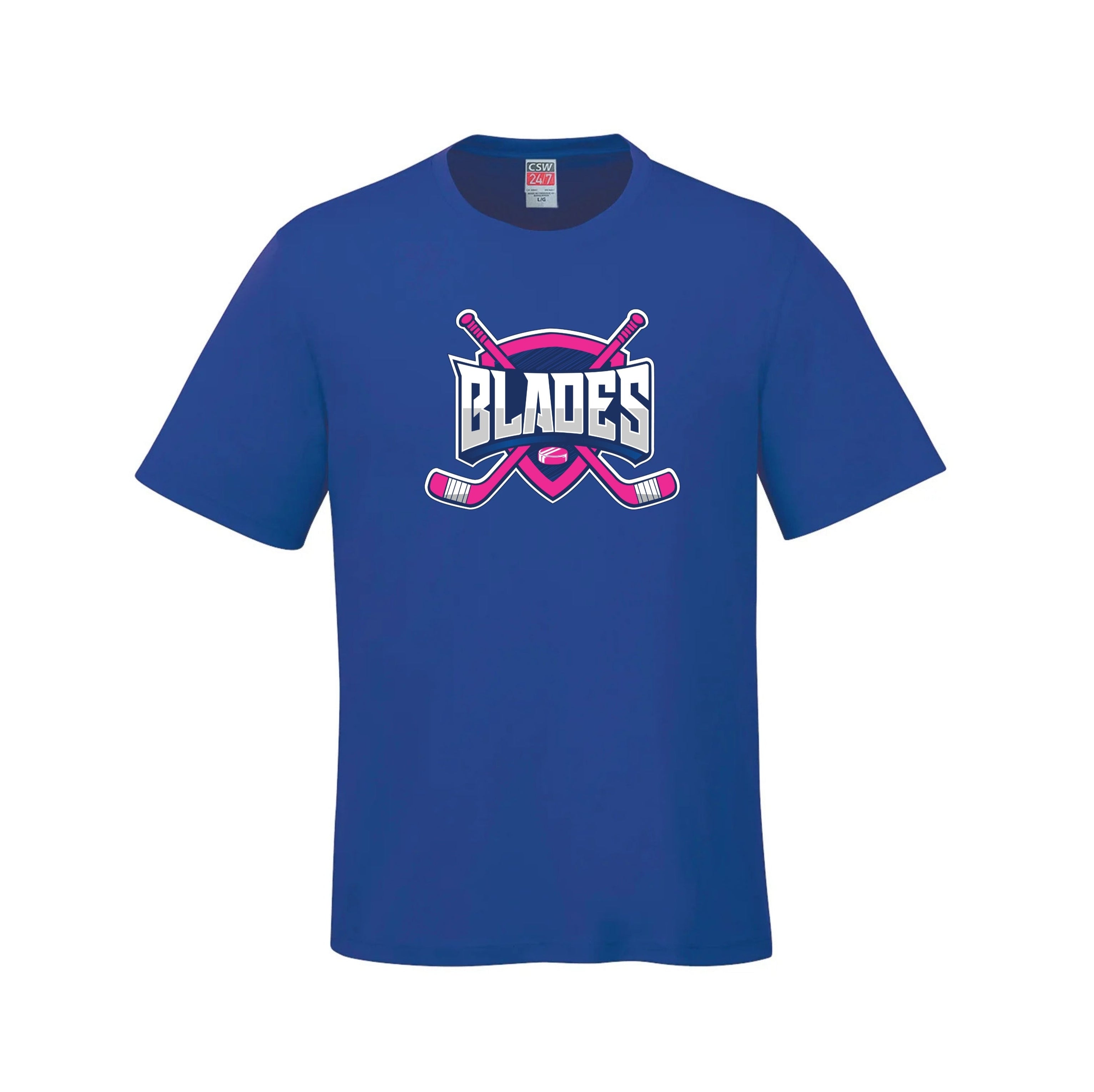 BLADES YOUTH T-SHIRT PINK LOGO