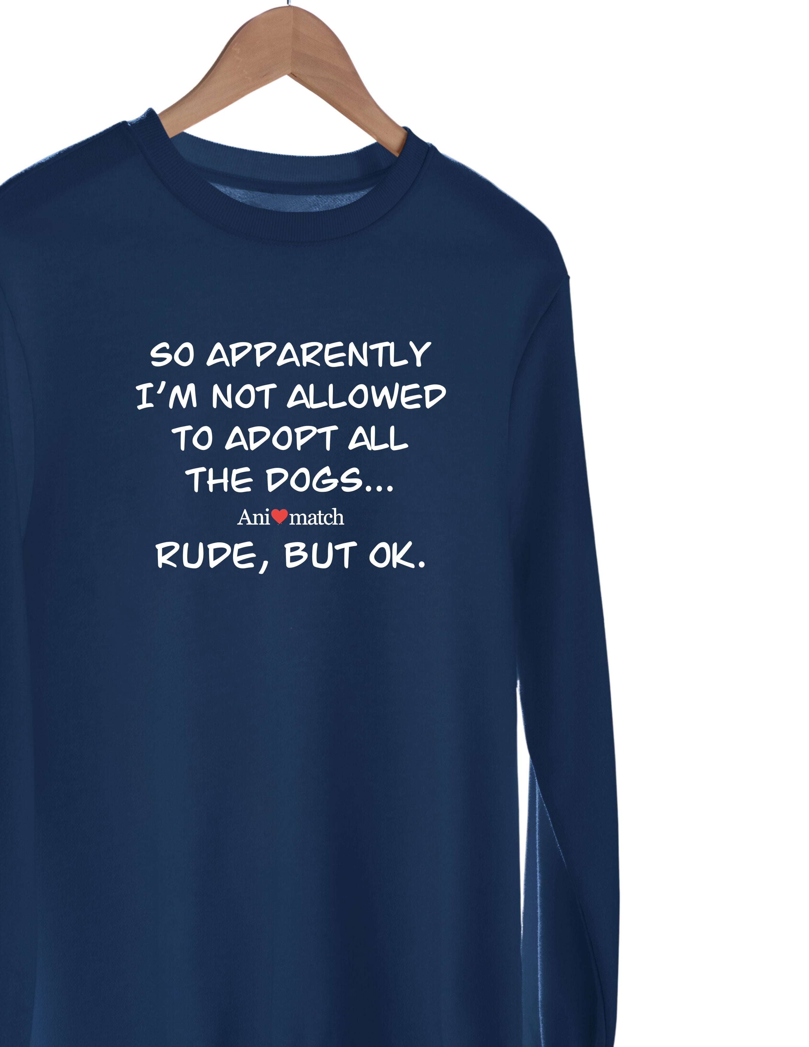 Animatch 'Adopt all the dogs' crewneck