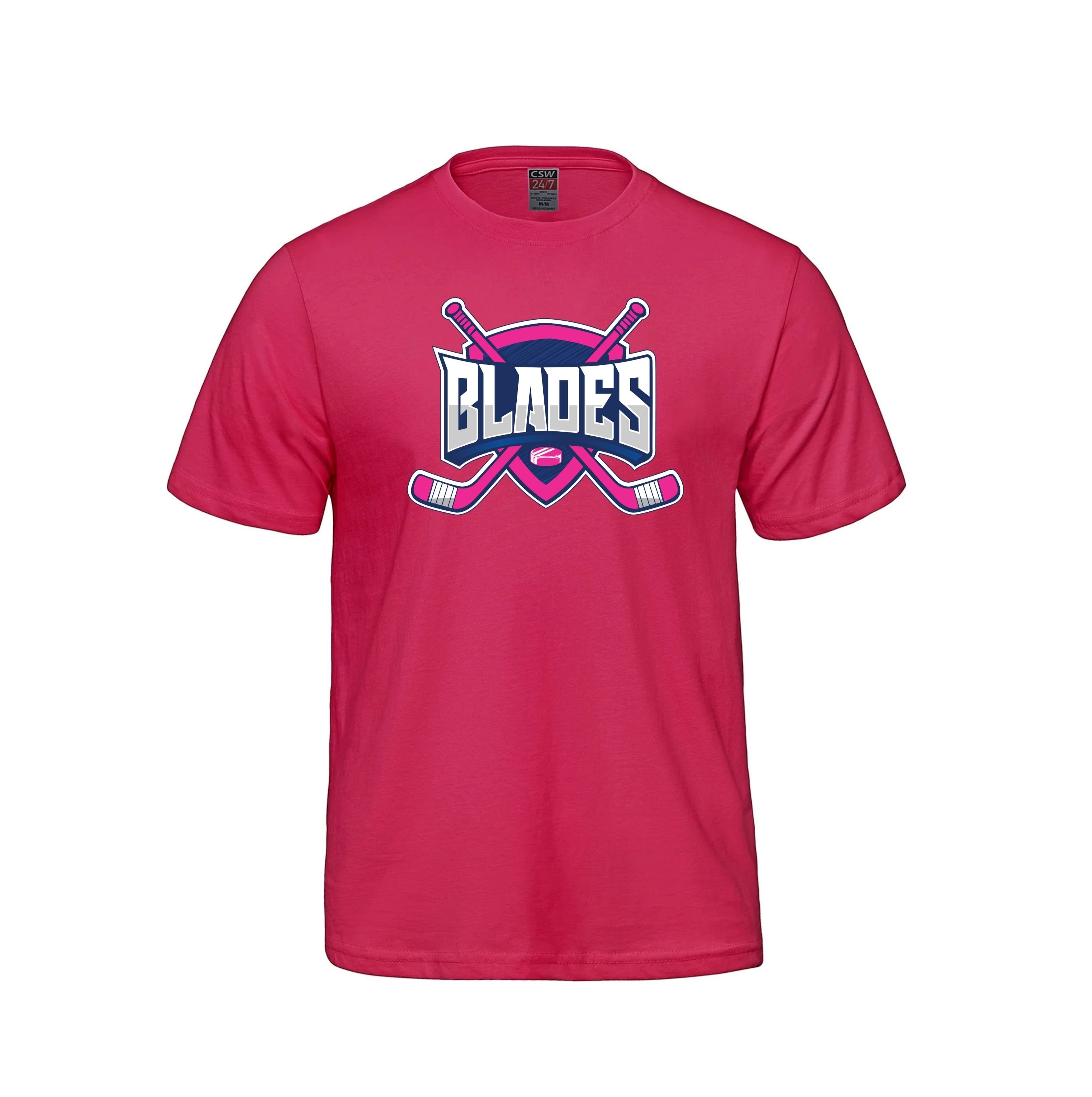 BLADES YOUTH T-SHIRT PINK LOGO