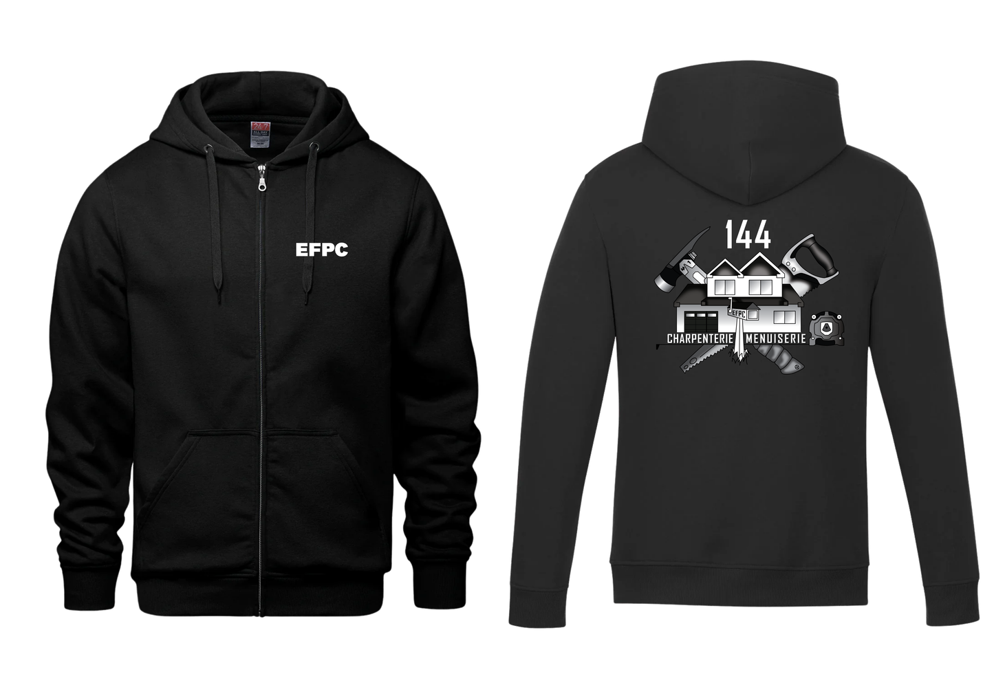 EFPC - SWEAT À CAPUCHE ZIPPÉ GROUPE 144