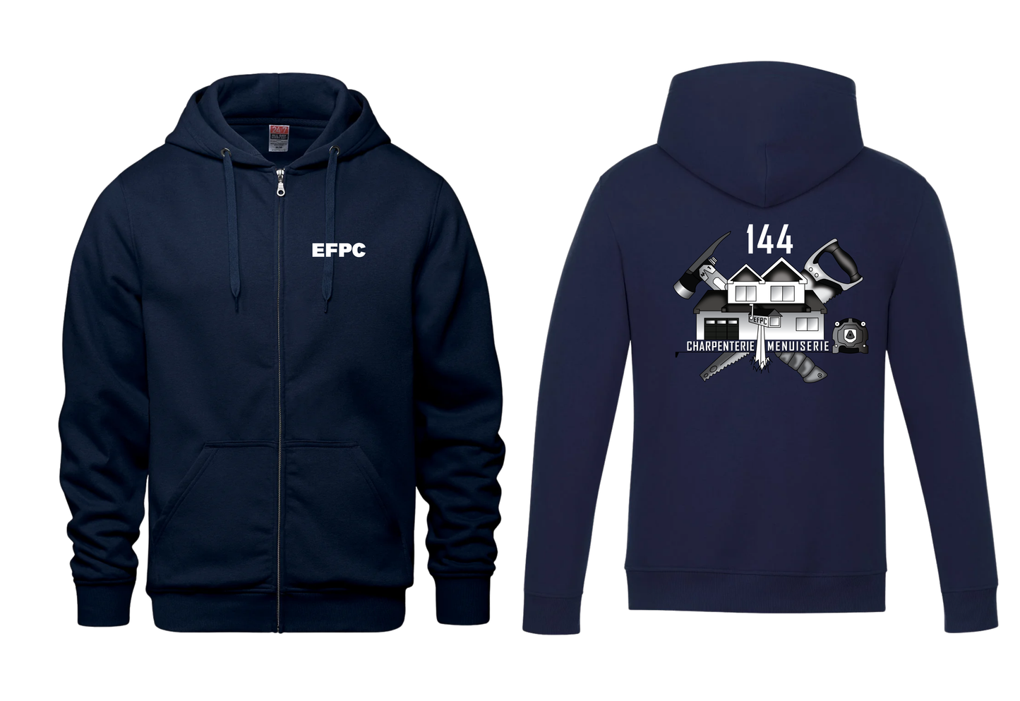 EFPC - SWEAT À CAPUCHE ZIPPÉ GROUPE 144