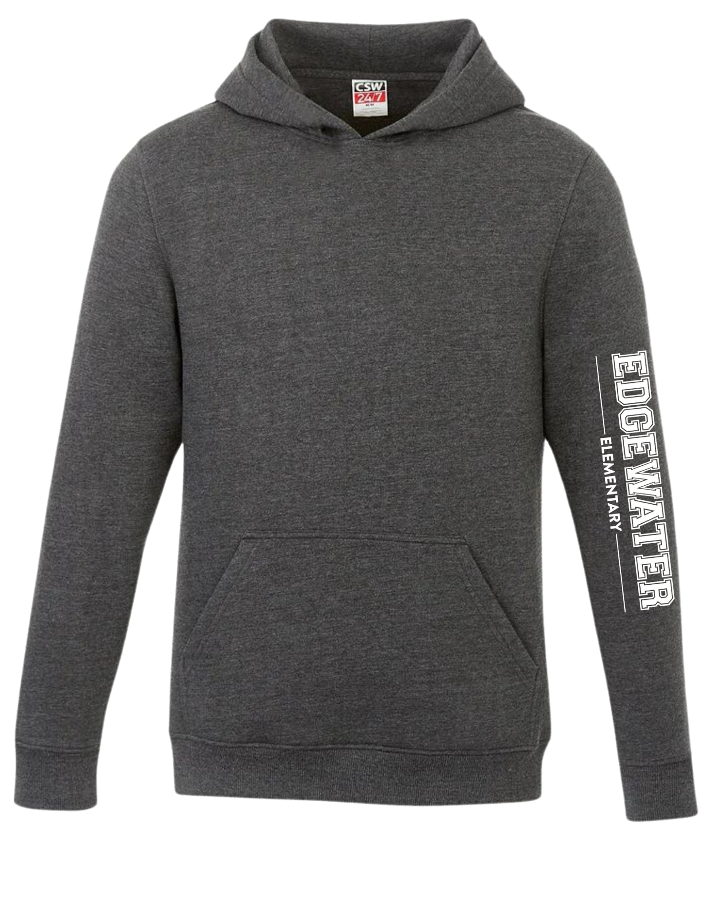 Sweat à capuche Edgewater pour jeunes - Imprimé sur les bras