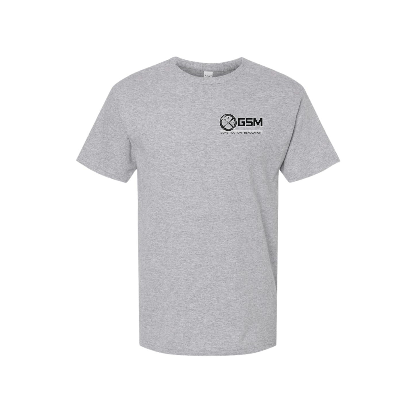 GSM CONSTRUCTION T-SHIRT-LEFT CHEST PRINT