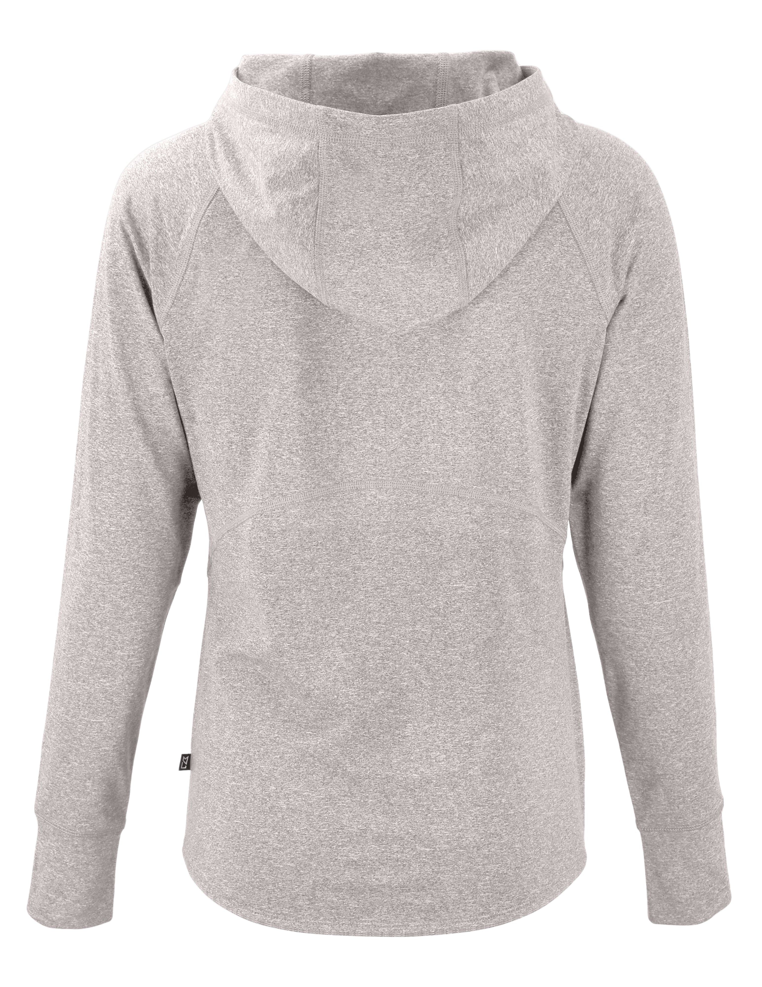 WID HEATHERED PINK HOODED L/S