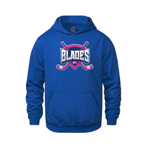 BLADES YOUTH HOODIE PINK LOGO