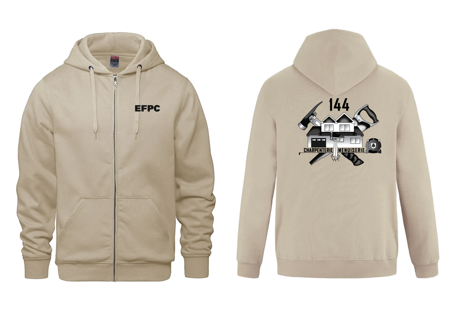 EFPC - SWEAT À CAPUCHE ZIPPÉ GROUPE 144