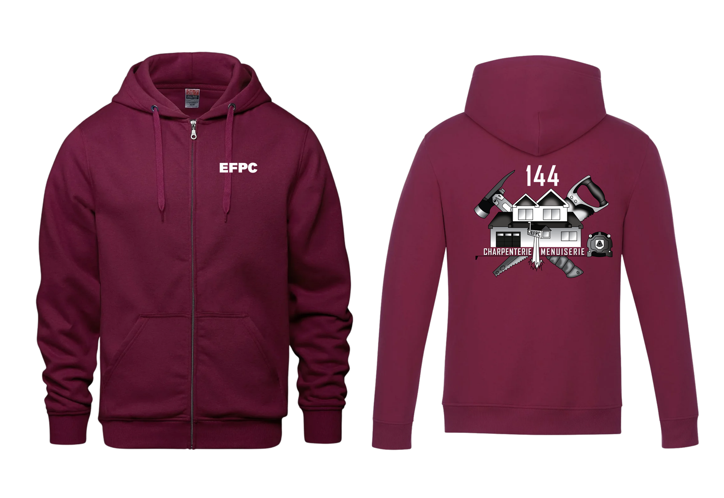 EFPC - SWEAT À CAPUCHE ZIPPÉ GROUPE 144