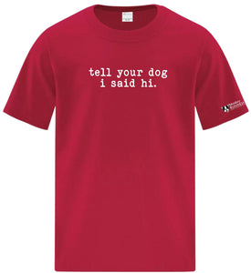 T-shirt MB Youth - Dites bonjour à votre chien