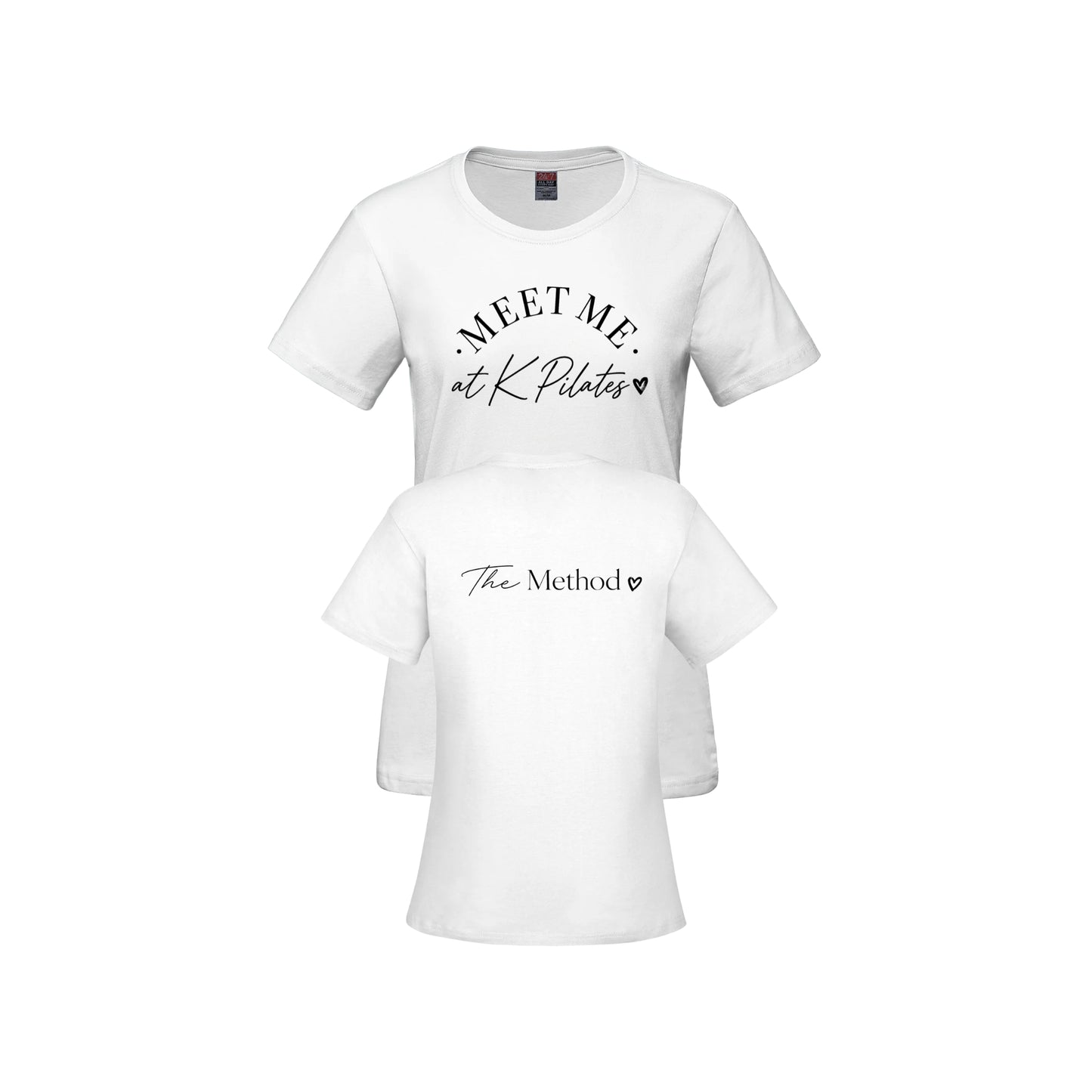MEET ME AT K PILATES WOMEN'S T-SHIRT