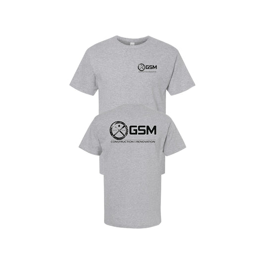 GSM CONSTRUCTION T-SHIRT-LEFT CHEST PRINT AND BACK PRINT