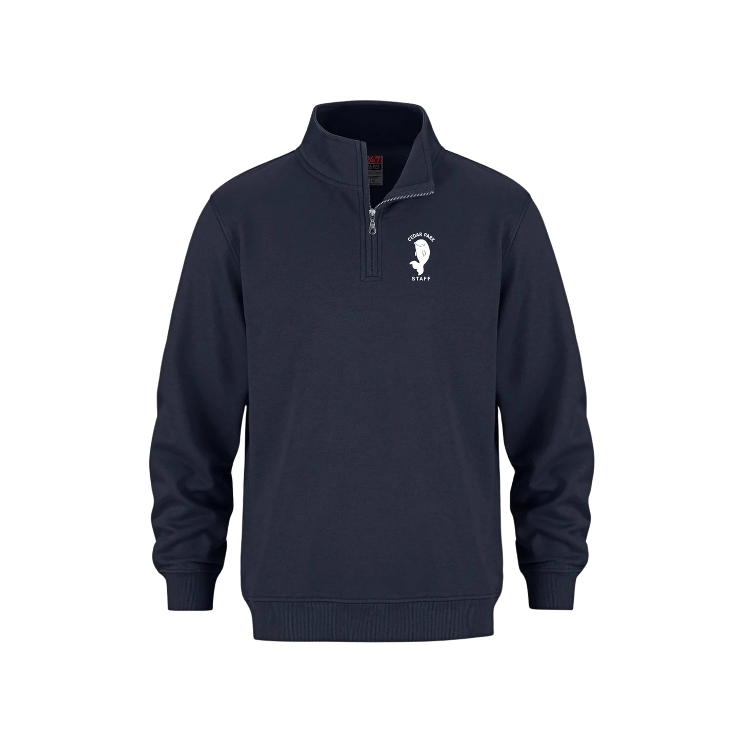 Sweat-shirt à fermeture éclair 1/4 CEDAR PARK pour le personnel