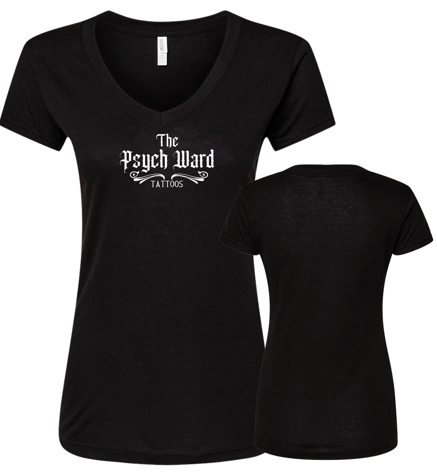 T-shirt col V pour femme Psych Ward