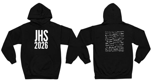 Sweat à capuche «&nbsp;Promotion 2026&nbsp;» - Taille L - Inscription «&nbsp;Promotion 2026&nbsp;» sur le devant - Signatures au dos