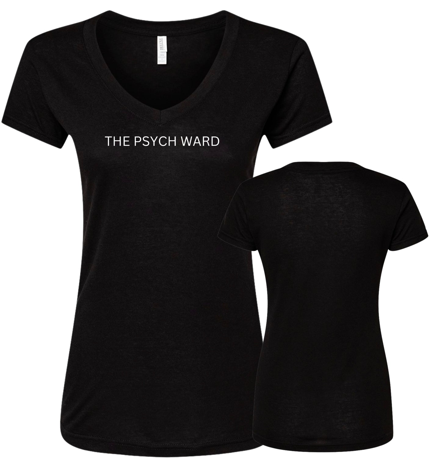 T-shirt col V pour femme Psych Ward