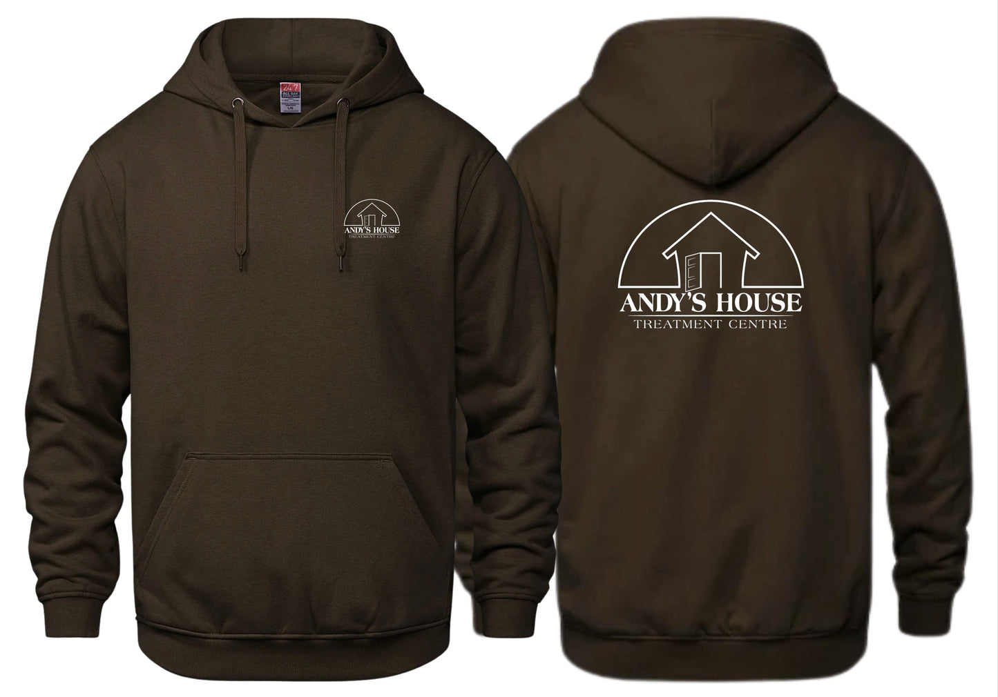 AH HOODIE LEFT CHEST & BACK PRINT