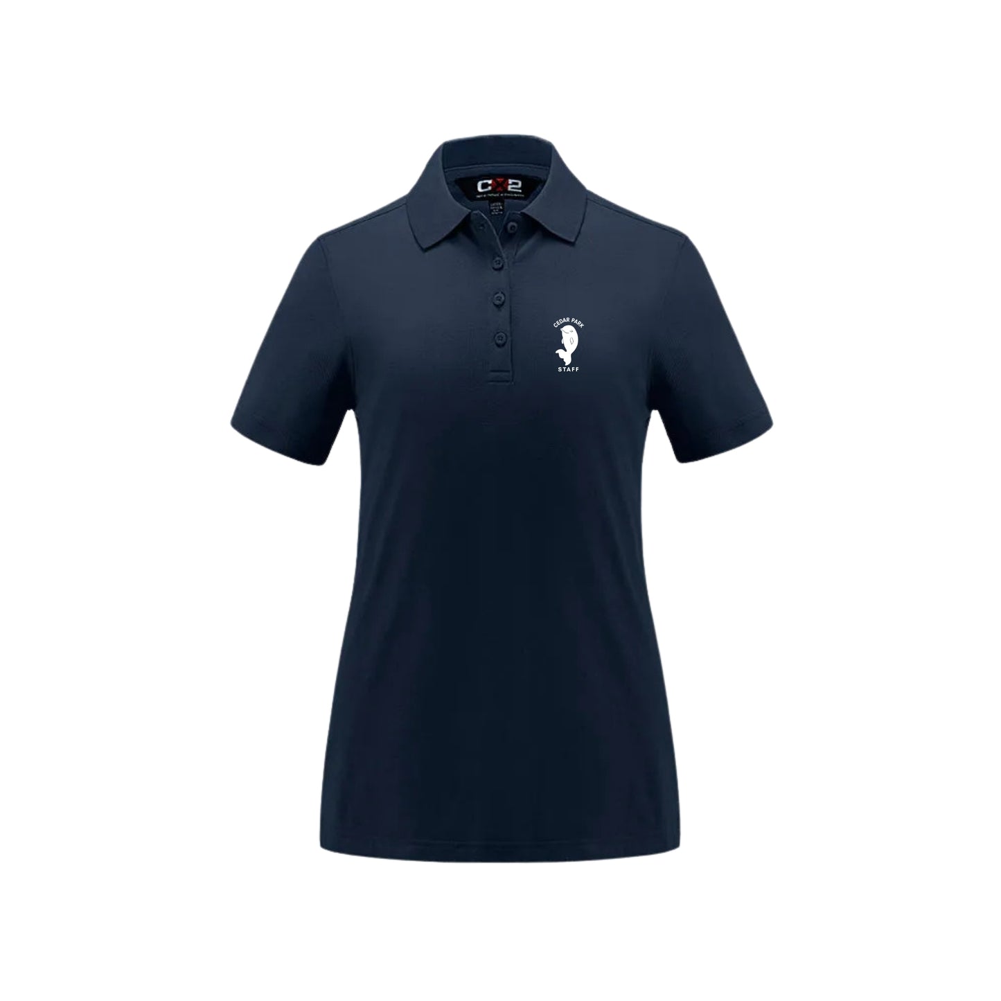 CEDAR PARK WOMEN'S COTTON SPANDEX POLO FOR STAFF