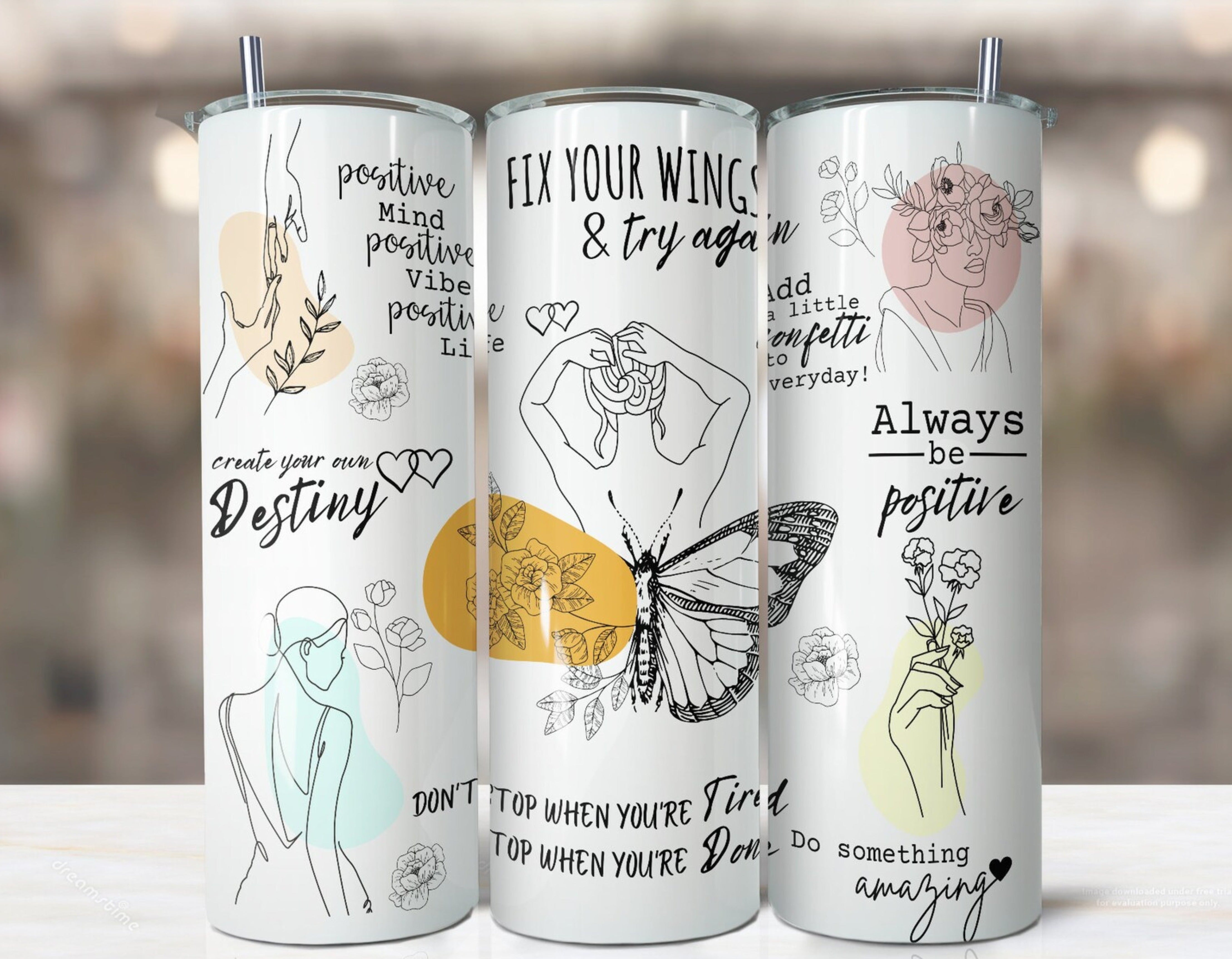 Daily Reminders 20oz Skinny Tumbler