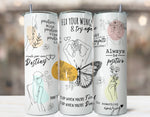 Load image into Gallery viewer, Daily Reminders 20oz Skinny Tumbler
