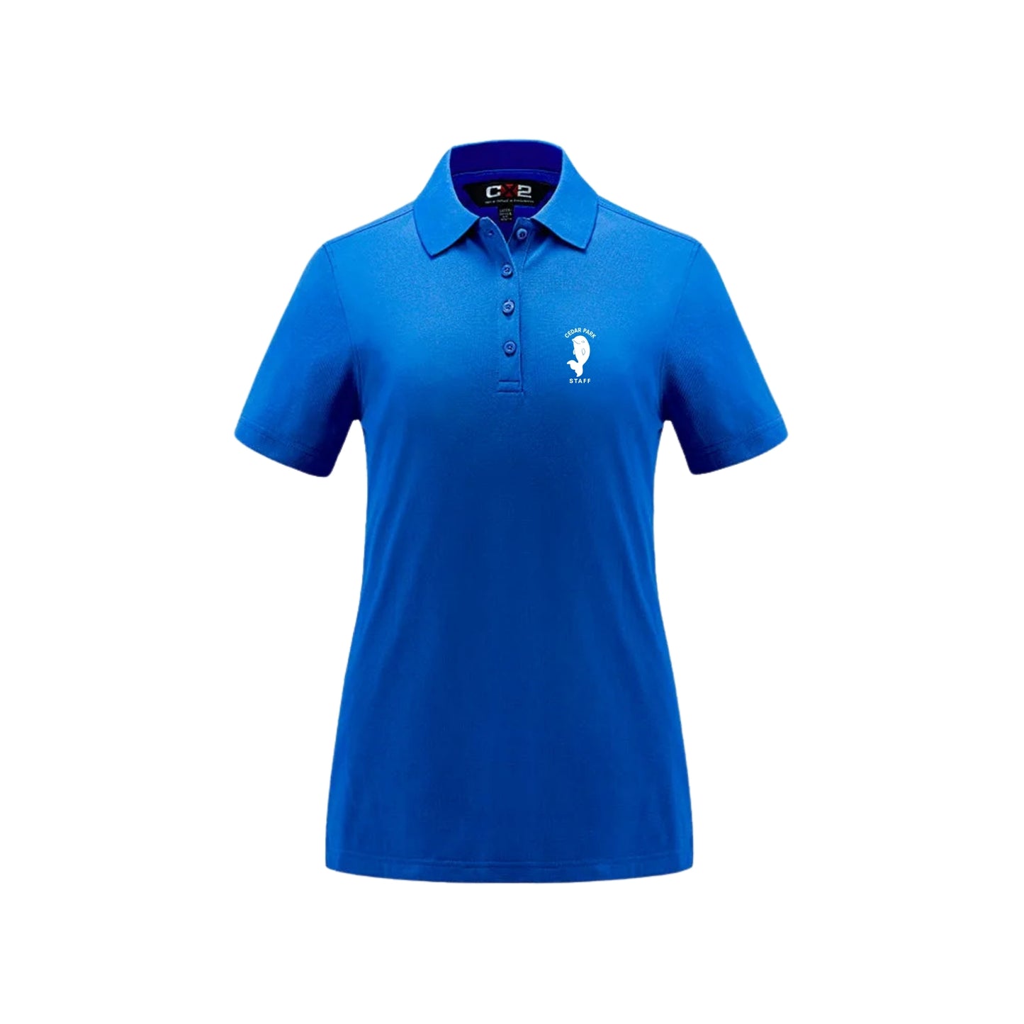 CEDAR PARK WOMEN'S COTTON SPANDEX POLO FOR STAFF