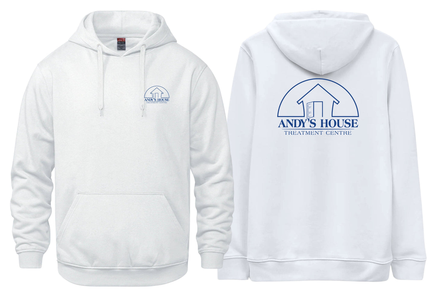 AH HOODIE LEFT CHEST & BACK PRINT