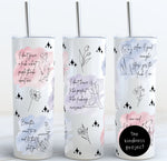 Load image into Gallery viewer, Daily Reminders 20oz Skinny Tumbler
