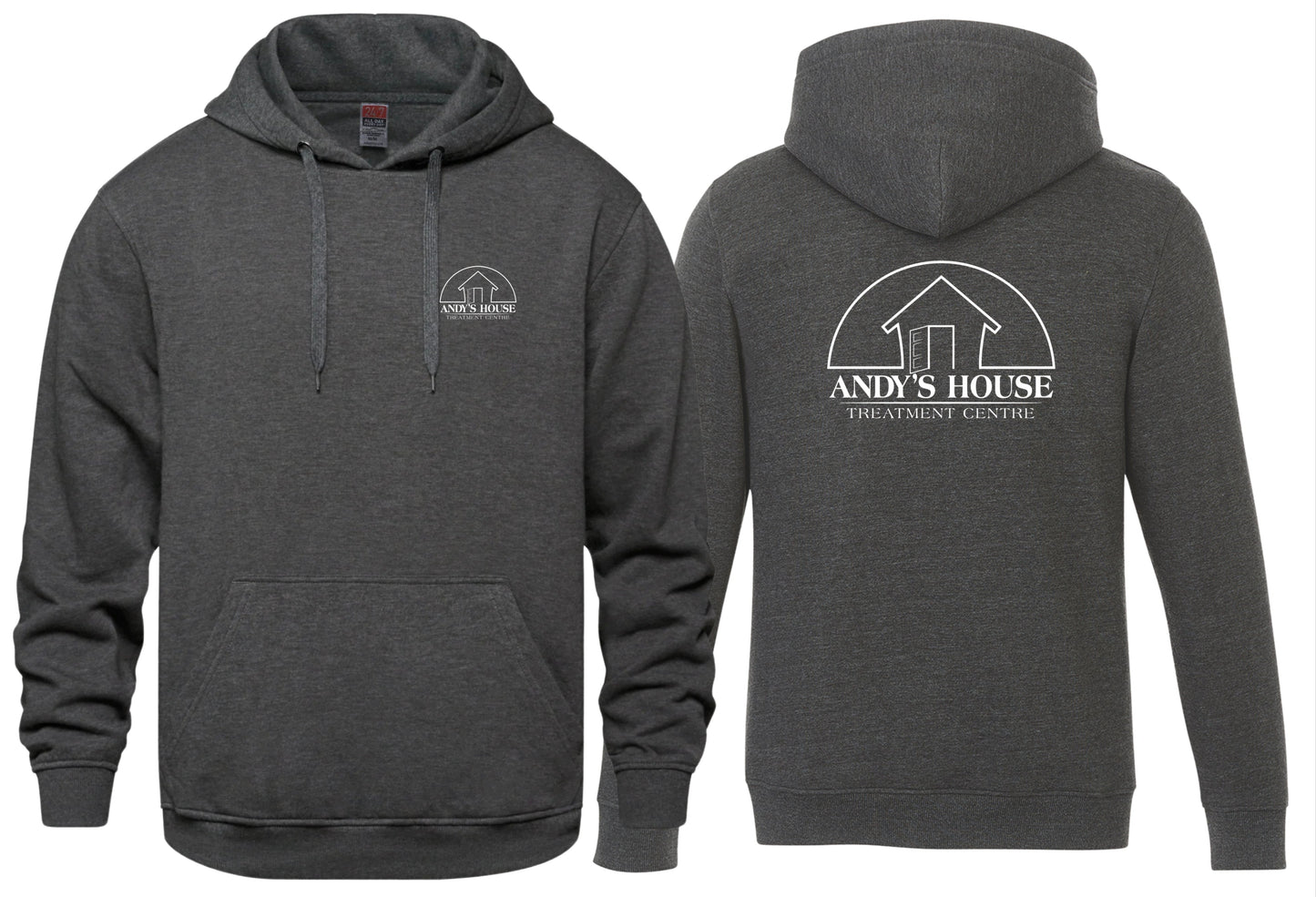 AH HOODIE LEFT CHEST & BACK PRINT