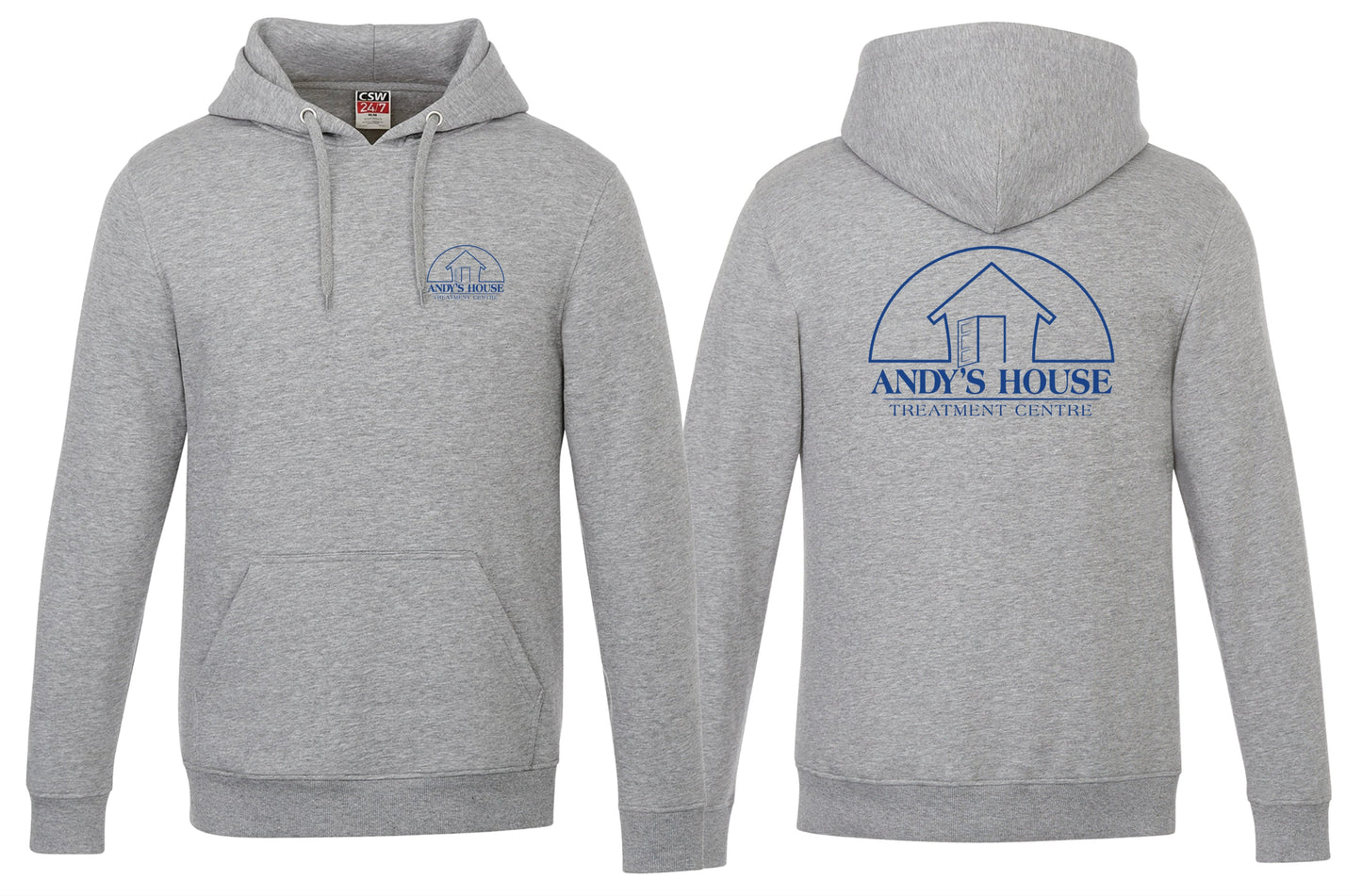 AH HOODIE LEFT CHEST & BACK PRINT