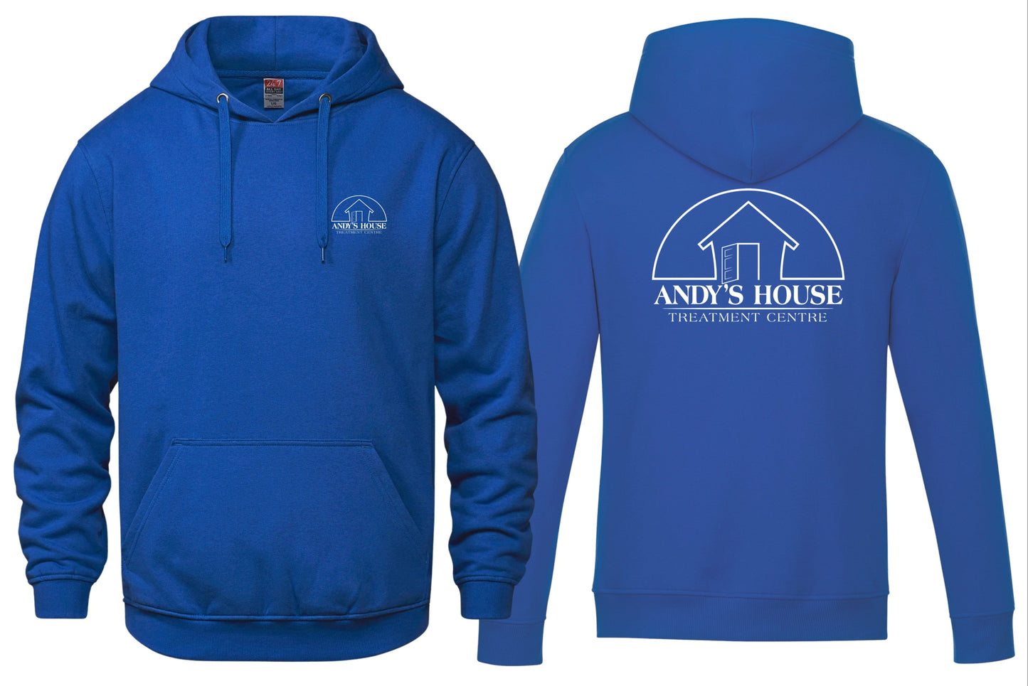 AH HOODIE LEFT CHEST & BACK PRINT