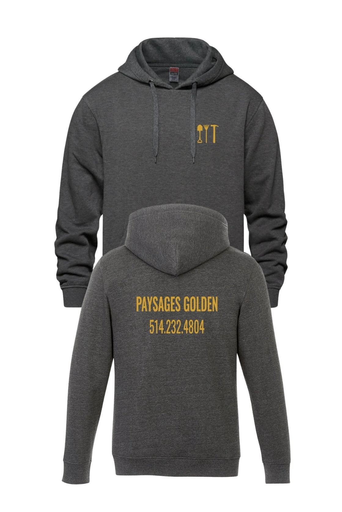 PAYAGES GOLDEN CHARCOAL HOODIE