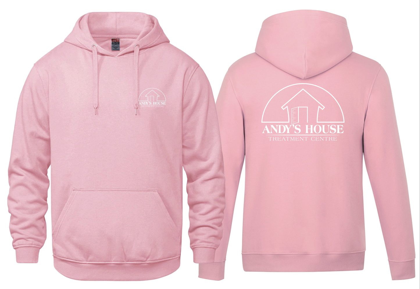 AH HOODIE LEFT CHEST & BACK PRINT