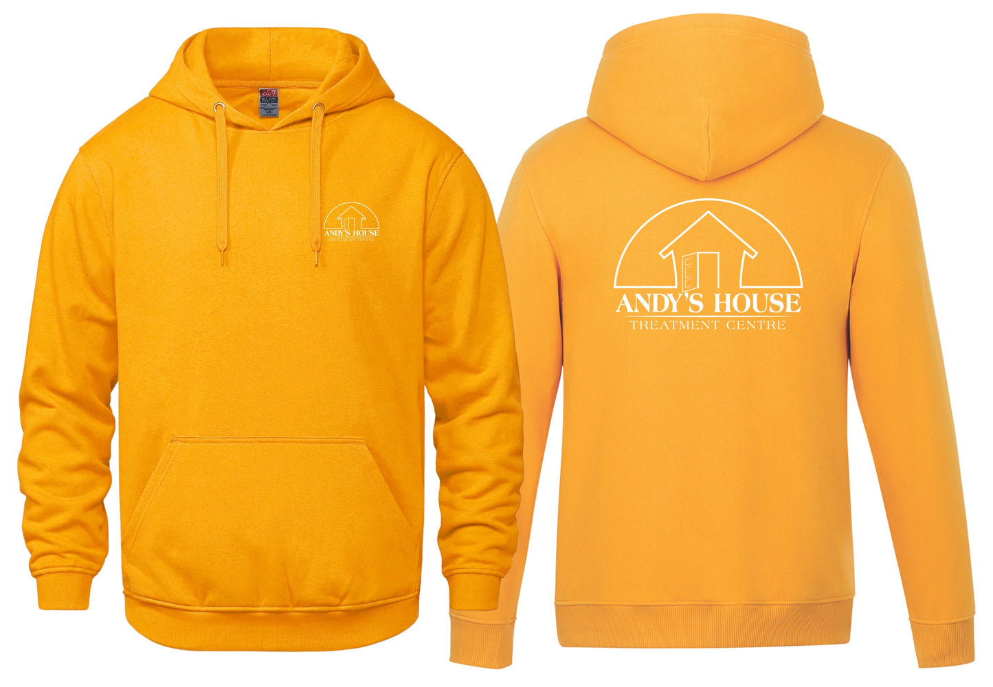 AH HOODIE LEFT CHEST & BACK PRINT