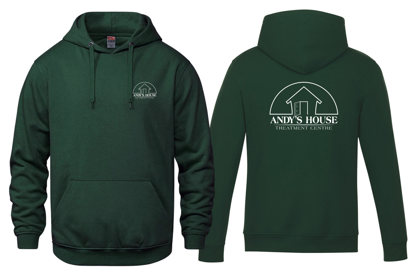 AH HOODIE LEFT CHEST & BACK PRINT