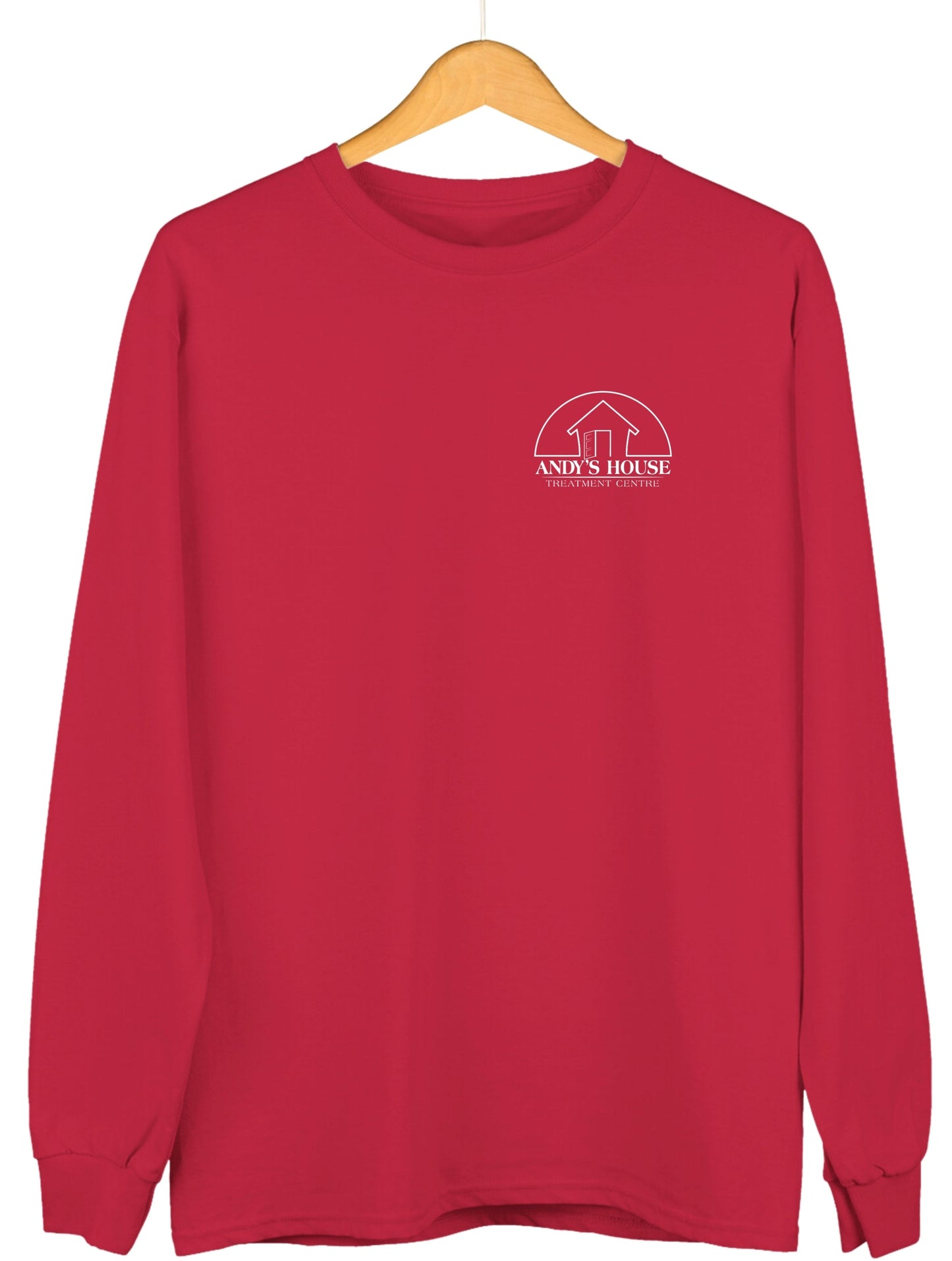 Sweat-shirt ras du cou AH, imprimé sur la poitrine gauche