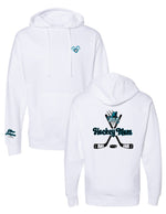 Load image into Gallery viewer, GRIZZLIES ADULT HEART HOCKEY MOM CUSTOM HOODIE-3 LOCATIONS
