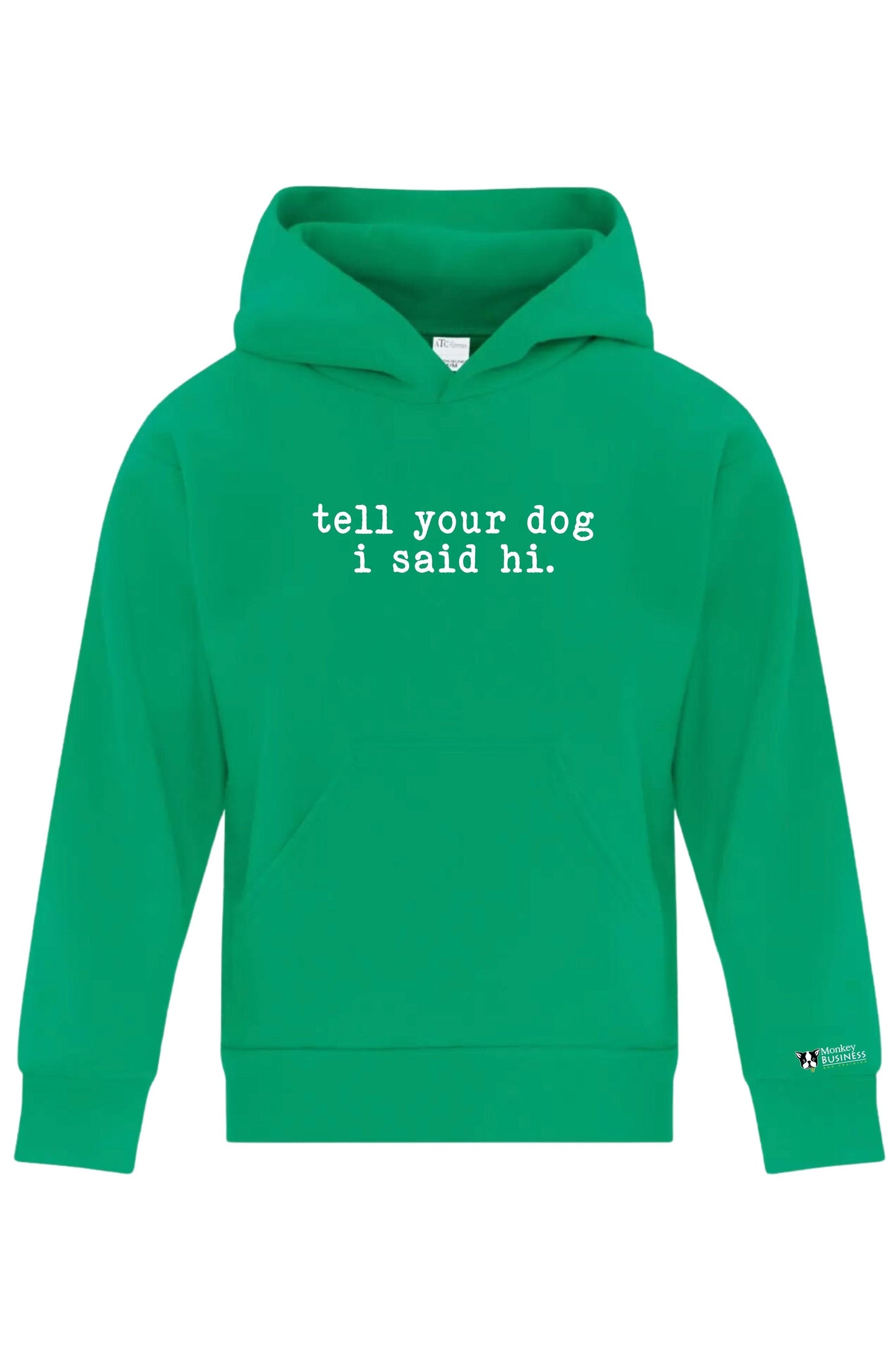 Sweat à capuche MB Youth - Dites bonjour à votre chien