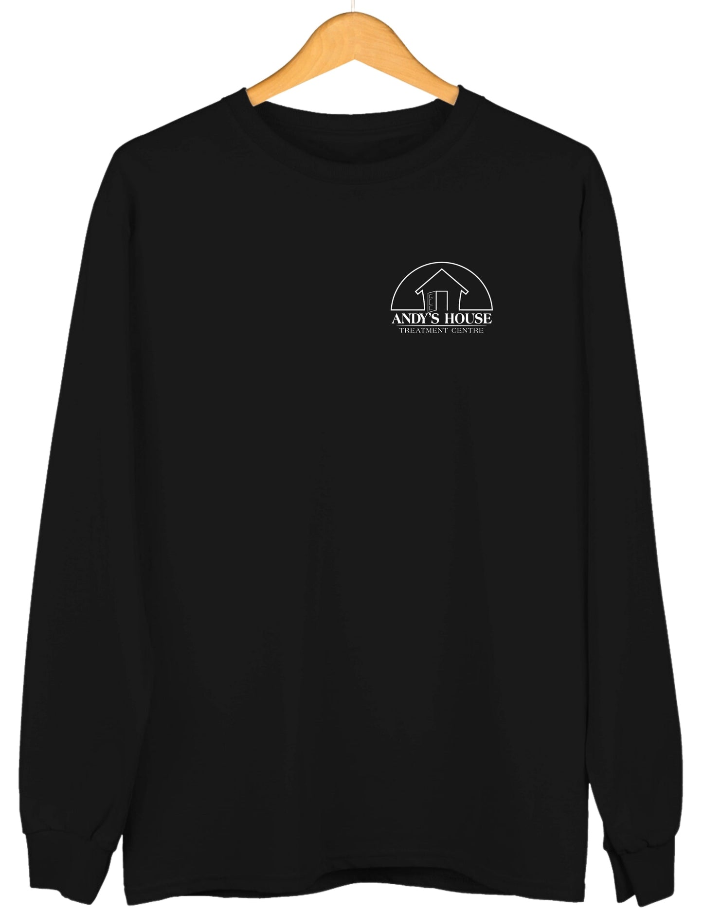 Sweat-shirt ras du cou AH, imprimé sur la poitrine gauche