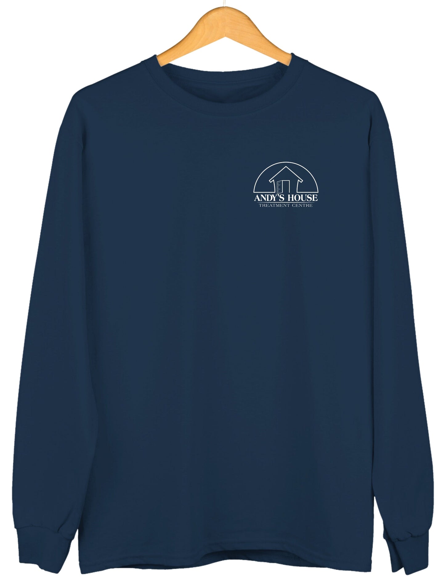 Sweat-shirt ras du cou AH, imprimé sur la poitrine gauche