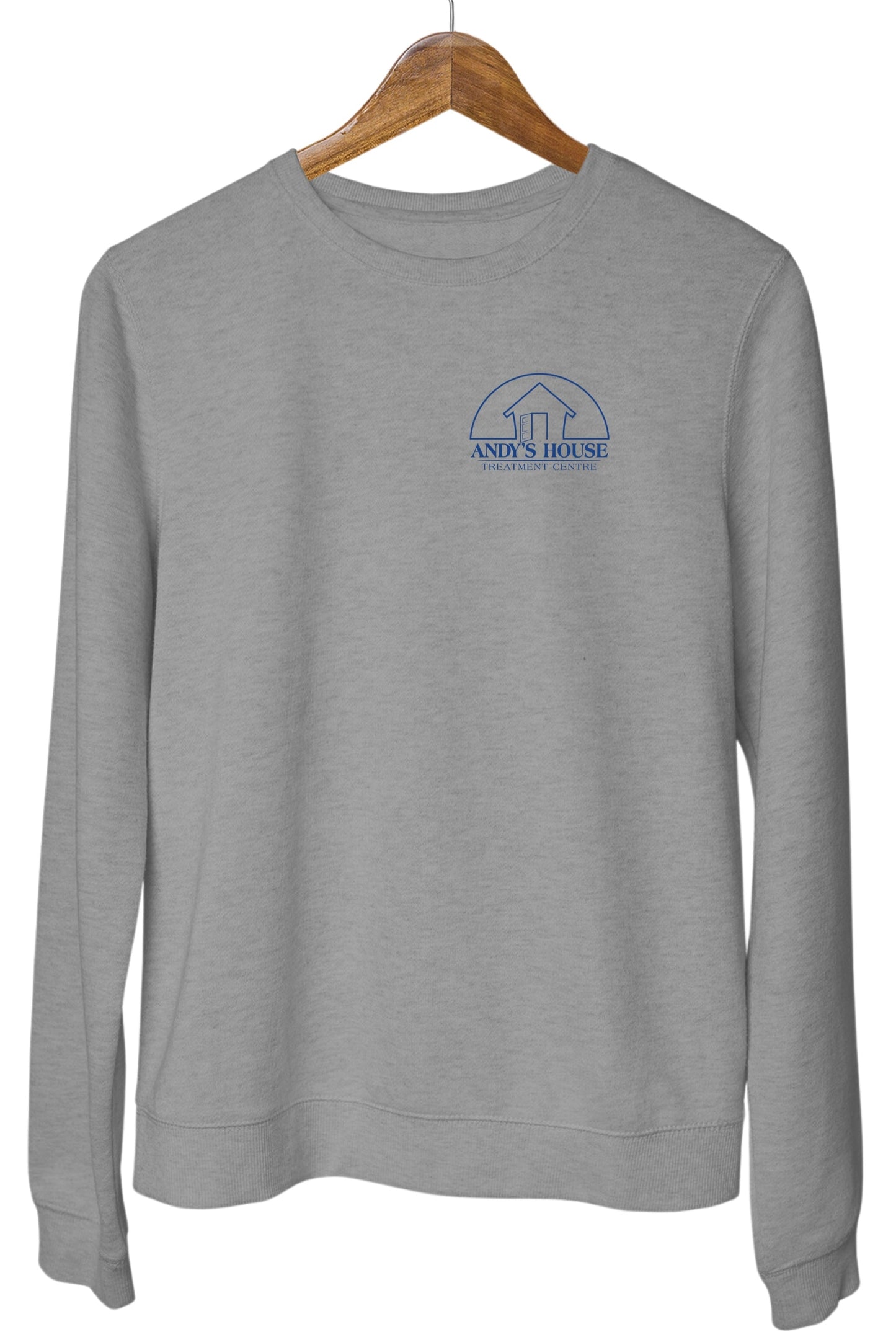 Sweat-shirt ras du cou AH, imprimé sur la poitrine gauche