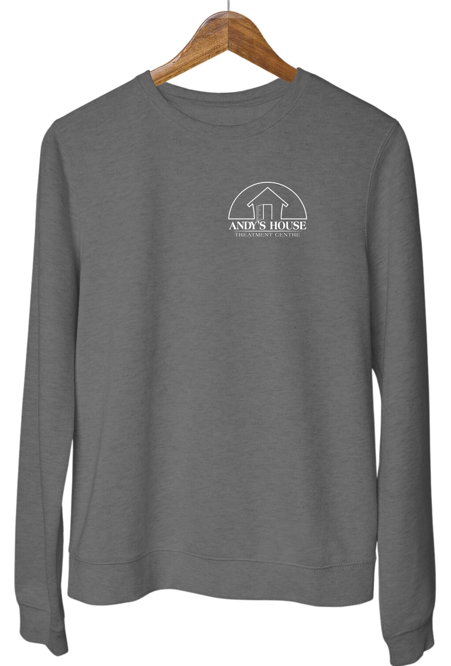 Sweat-shirt ras du cou AH, imprimé sur la poitrine gauche