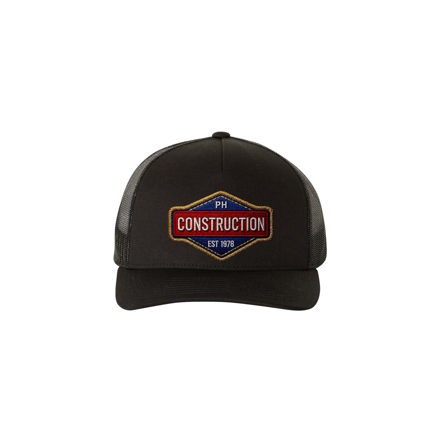 PH CONSTRUCTION TRUCKER CAP-GOLD
