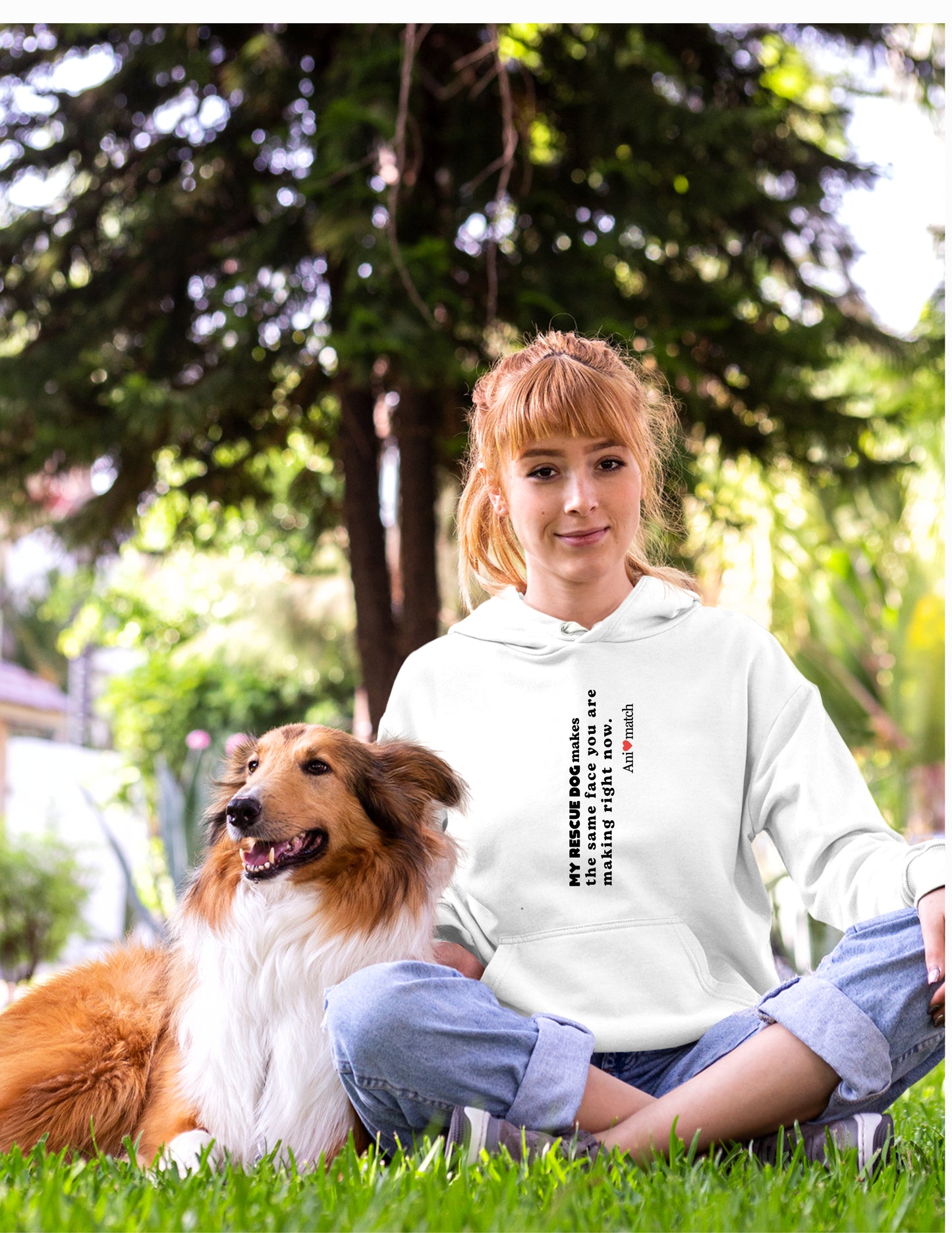 Animatch Dog Face Hoodie