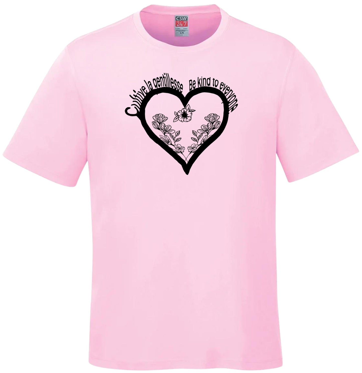 ECS T-shirts roses pour adultes