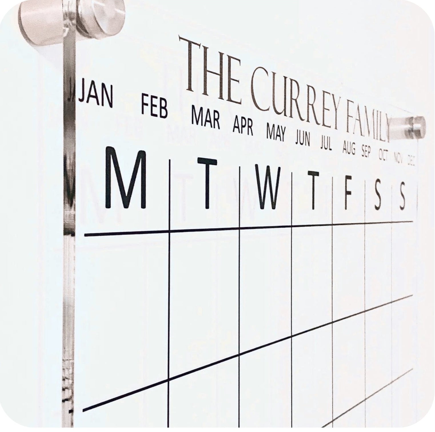 GRIZZLIES ACRYLIC CALENDAR